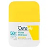 Image de CeraVe, Fluide Hydratant Invisible SPF 50 Visage, Haute Protection Solaire Visage, Peaux Normales à Sèches, Hydratation 24H, Fini Invisible, Base de Maquillage, Glycérine & Vitamine E