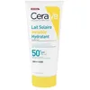 Image de CeraVe, Lait Solaire Invisible Hydratant 24h SPF50+, Enfants et Adultes, Haute Protection Solaire, Non Gras et Collant, Visage et Corps, Hypoallergénique, 3 Céramides et Vitamine E, Résiste à l'Eau