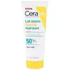 Image de CeraVe, Lait Solaire Invisible Hydratant 24h SPF50+, Enfants et Adultes, Haute Protection Solaire, Non Gras et Collant, Visage et Corps, Hypoallergénique, 3 Céramides et Vitamine E, Résiste à l'Eau