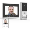 Image de EXTEL Wave 2, Visiophone Connecté sans Fil, Portée 350m, WiFi Double Bande 2.4/5GHz, Écran Tactile 7 Pouces, Batterie Rechargeable, Vision Nocturne, Ouverture Portail, sans Abonnement, Gris