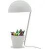 Image de Luminaire Pretty, lampe de bureau métal, 40 W, blanc, ø 20 x H 40 cm