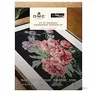 Image de DMC - Branches de pivoines par P.J Redouté, Le Louvre, Kit de tapisserie niveau intermédiaire