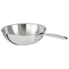 Image de Wok tout inox Castel'Pro 28 cm Cristel