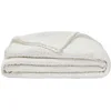 Image de Plaid uni en Gaze de Coton, Jazzy, 130x170cm, Essix, Blanc