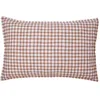 Image de Taie d'oreiller imprimée en Percale de Coton, Vichy, Made in France, 50 x 75 cm, Essix, Beige Dune