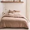 Image de Essix Housse de Couette en Gaze de Coton, 240 x 220 cm, Tendresse Mocha, Marron