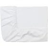 Image de Essix - Drap Housse Triumph Line Satin de coton Blanc 140 x 200 cm