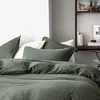 Image de Housse de couette en gaze de coton, Tendresse Bleu de Chine