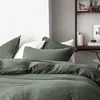 Image de Housse de couette en gaze de coton, Tendresse Bleu de Chine