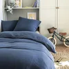 Image de Housse de couette en gaze de coton, Tendresse Bleu de Chine