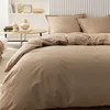 Image de Housse de Couette Unie en Coton, Tout Doux, Made in France, 260x240 cm, Essix