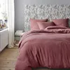 Image de Housse de Couette en Double Gaze de Coton lavée, Tendresse, Rose Canyon, 200x200 cm, Essix
