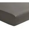 Image de Drap-Housse en Satin de Coton, Palazzo, Zinc, 140x190 cm, Essix