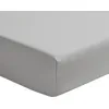 Image de Drap-Housse en Percale de Coton, Première, Galet, 160x200 cm, Bonnet 40 cm, Essix
