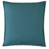 Image de Taie d'oreiller en Percale de Coton, Première, Emeraude, 65x65 cm, Essix, Bleu