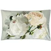 Image de Taie d'oreiller imprimée en satin de coton, Peonia Grande