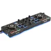 Image de Hercules DJControl Starlight   Contrôleur DJ USB portable et mini à 2 decks avec interface audio et rétroéclairage RGB   Serato DJ Lite inclus   Pour PC & Mac