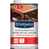 Image de STARWAX - Huile Protectrice pour Mobilier de Jardin en Bois - Nourrit et Protège - Résiste à l'Eau et aux UV - Incolore -Fabriqué en France - 500ml - Jusqu'à 7m²