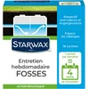 Image de STARWAX - Entretien hebdomadaire pour fosses septiques - maintient l'équilibre de la fosse - action biologique -espace les vidanges - Préventif - Anti-odeur - 450g = 18sachets = 4 mois de tranquillité