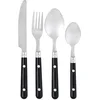 Image de Pradel Heritage 518155 Ménagère 24 Pièces INOX/Plastique Noir 9,6 x 23,5 x 9,6 cm