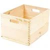 Image de Compactor SKYR Boîte en Bois Nature XL - 40x30x23 cm - Couleur Naturelle, Made in Poland