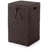 Image de Compactor Panier à Linge Carré avec Couvercle, Panier à Linge pour Les Vêtements dans Les Chambres et Salles de Bains, Doublure Amovible et Poignées de Transport, Marron, Gamme Stan