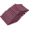 Image de Calitex 1CH21EJZ21A Arc En Ciel Lot de 12 Serviettes Coton Aubergine 44 x 44 cm