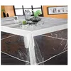 Image de Nappe en plastique ronde 140 cm TRANSLUCIDE UNI, Transparente