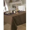 Image de CALITEX Nappe DAMASSEE Ombra Taupe Ovale 180x240