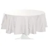 Image de CALITEX Nappe DAMASSÉE Ombra Blanc Ronde 180