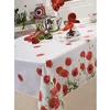 Image de Nappe toile cirée ø 140 cm Coquelicot red poppy
