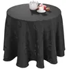 Image de CALITEX Nappe damassé Madigan Encre Ronde 170 cm