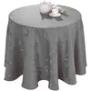 Image de CALITEX Nappe damassé Madigan Gris Ronde 170 cm