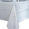 Image de Nydel Frandy - Nappe en Damassé et Fils Pailletés Rectangle : 145 x 250 cm