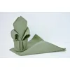 Image de Calitex Lot de 12 Serviettes en Coton Vert Celadon 44x44 cm