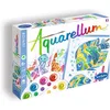 Image de SentoSphère - AQUARELLUM JUNIOR - AQUARIUM - Kit peinture - Peinture Aquarellable Magique - A partir de 6 ans - fabriqué en France, Ensemble de 12 pièces