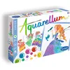 Image de SentoSphère - AQUARELLUM JUNIOR - PRINCESSES FLEURS - Kit peinture - Peinture Aquarellable Magique - A partir de 7 ans - fabriqué en France