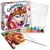 Image de Sentosphère   Colorizzy - Animaux de la Forêt - Peinture par Numéros - Intuitif et Facile - Moment Relaxation - Kit de Loisir Créatif - Pour enfants dès 6 ans - Fabriqué en France - 4508