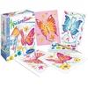 Image de SentoSphère - AQUARELLUM MINI - PAPILLONS 4 PLANCHES - Kit peinture - Peinture Aquarellable Magique - A partir de 5 ans - fabriqué en France, Ensemble de 8 pièces, Multicouleur