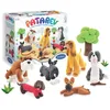 Image de Sentosphère   Patarev - Les chiens - Blister de 9 pots - Pâte à modeler - Pour créations artistiques - Décoration - Pour enfants dès 8 ans - Assemblé en France - 8707