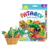 Image de Sentosphère   Patarev - Petit Marché -Blister de 5 pots - Pâte à modeler - Pour créations artistiques - Décoration - Pour enfants dès 6 ans - Assemblé en France - 8707, Blanc