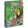 Image de Sentosphère - Art & Créations - Canevas à Diamanter Toucan   Activité manuelle strass   Activité Enfants - Tableau pixel DIY décoratif - Dès 8 ans - 20280, Bleu, vert, violet