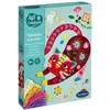 Image de Sentosphère   Tableaux à broder   Coffret créatif pour enfants - Dès   Initiation à la broderie dès 6 ans   3 motifs à broder (chat, lapin, paon)   Kit complet avec aiguilles et fils   20550