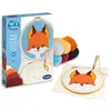 Image de Sentosphère   Punch Needle Renard - Coffret créatif pour enfants   Initiation au point piqué dès 6 ans   Illustration à broder   Détente et précision   20552, Vert