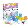 Image de Sentosphère   Savons d'artistes   Activité ludique et créative - Dès 10 ans | Kit DIY pour modeler vos savons en forme de pétales, fleurs - Colorants et parfum - Fabriqué en France - 2370