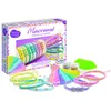Image de Sentosphère   Macramé Perles & Fleurs   Coffret créatif pour enfants dès 8 ans   Crée 14 bracelets colorés avec des fils macramé et des perles dorées pour un look unique et personnalisé   80003