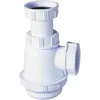 Image de Wirquin 30723130 Siphon de lavabo et lave-mains à culot court, blanc