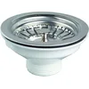 Image de Wirquin Lot de 2 : 1 bonde à Panier INOX ø90 mm pour évier 1 bac sans trop-Plein + 1 Siphon d’évier Néo Air  40 mm zéro Fuite