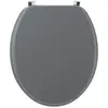 Image de Wirquin 20717953 Abattant WC Woody en MDF gris clair en MDF forme U avec charnières en inox