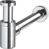 Image de Wirquin 30723103 Mini Siphon de lavabo design en laiton, chromé